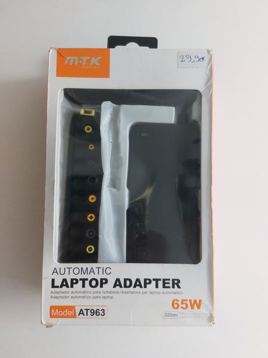 Carregador Universal Portátil Moveteck 65W (Novo / Selado)
