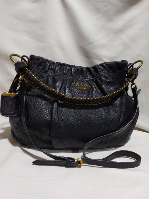 Винтажная сумка Prada оригинал натуральная кожа