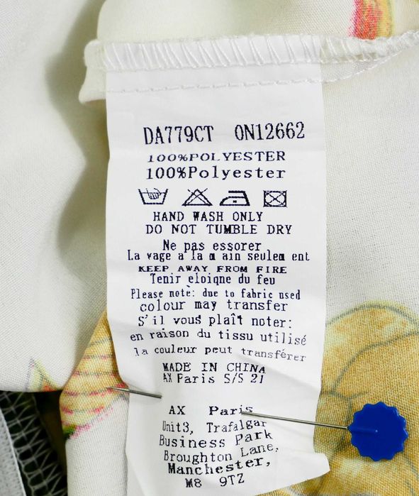 003.Sukienka mini AX zwiewna w kwiaty rozmiar 36/38