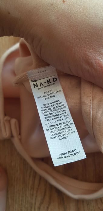 Body chloe bluzka z odkrytymi plecami S