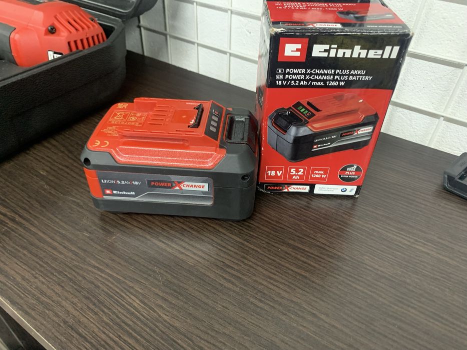 Акумулятор Einhell Power-X-Change Plus 18V 5,2 Ah з Німеччини