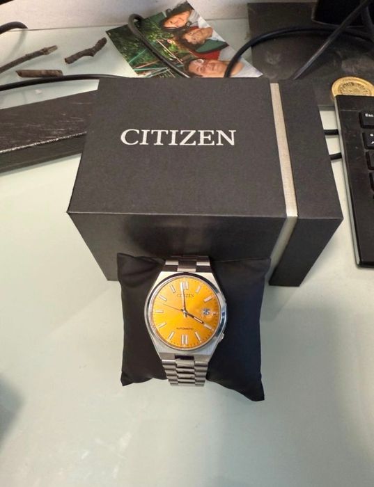 Citizen Tsyuosa 40mm. Жовтий цифер