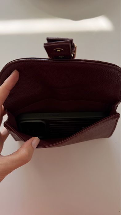 Клатч, косметичка Chloe оригінал, нова, бургунді