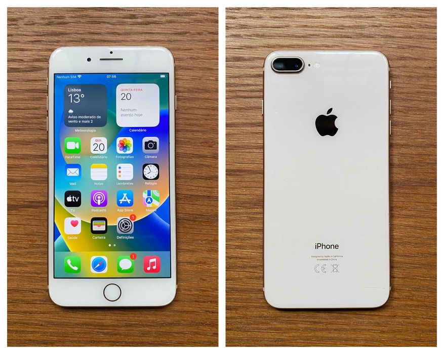 iPhone 8 Plus 64GB -Rose Gold- Com garantia, bateria nova e acessórios