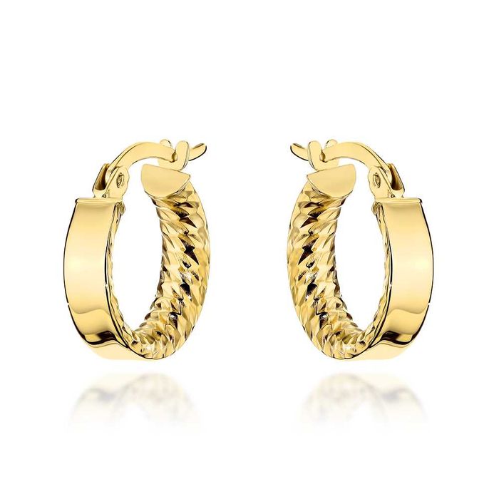 Złote koła diamentowane od środka pr.585