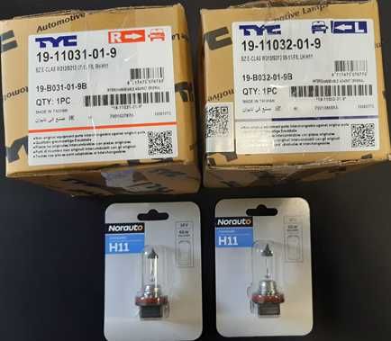 Faróis de nevoeiro e Lâmpadas de halogéneo