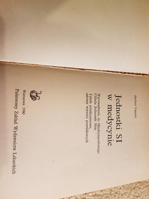 Jednostki SI w medycynie, H. Lippert