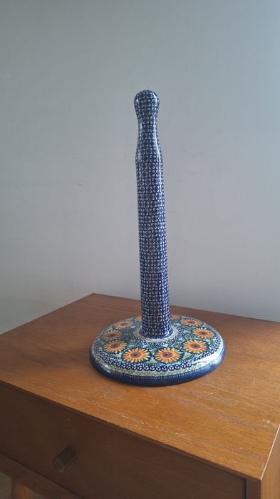 Ceramika Bolesławiec stojak na ręczniki papierowe