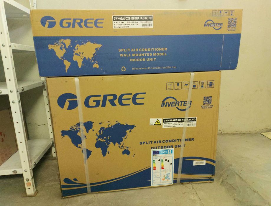 Кондиціонер Gree Clivia GWH09AUCXB-K6DNA1A (Wi-FI) Новий, Запакований