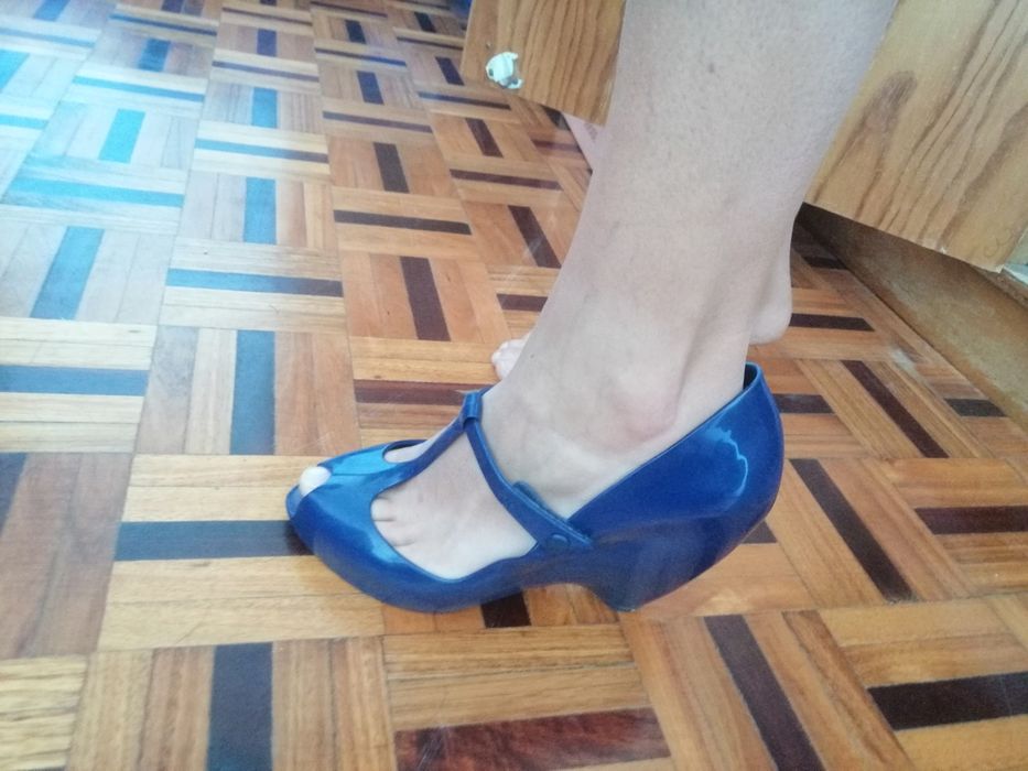 Sandálias Melissa 38 Azul