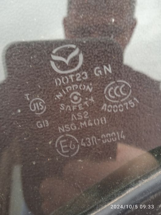Mazda 5 cw, стекло (двері ліва перед передня nsg. m408)