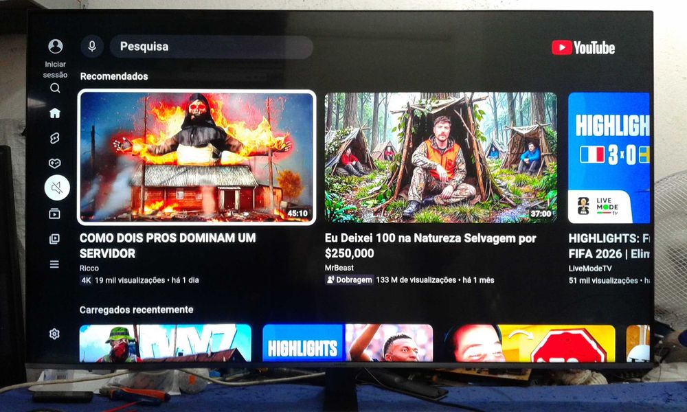 Vendo Smart Tv Led 4K Samsung de 55 polegadas