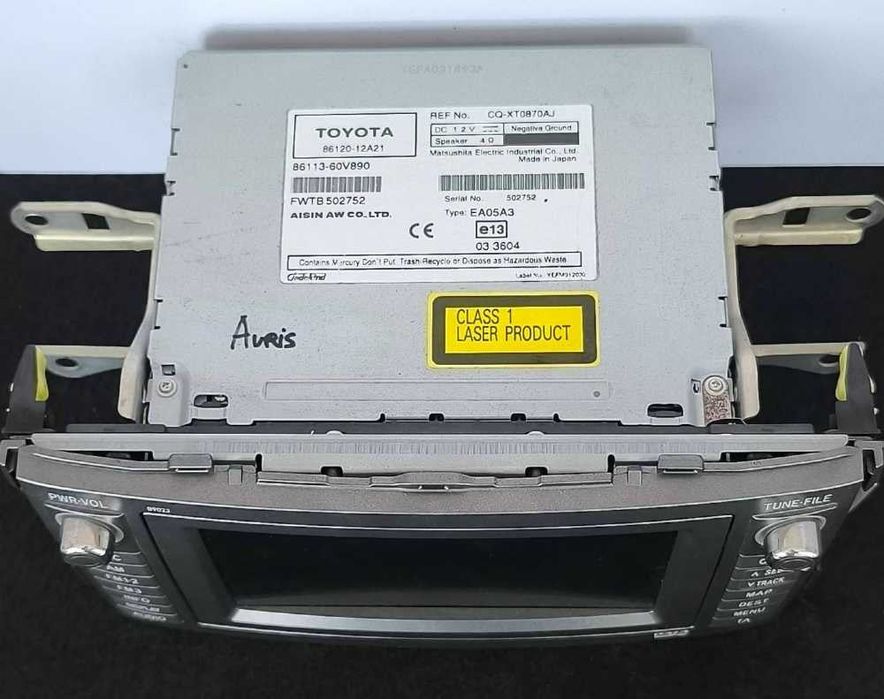 Rádio / Auto Rádio 86120-12A21 - TOYOTA AURIS