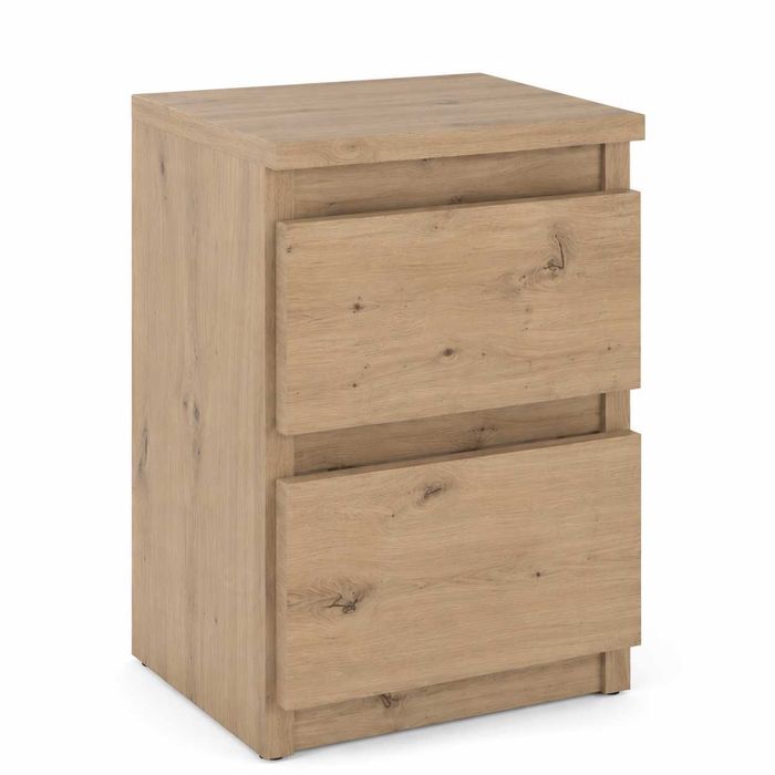 Szafka nocna z dwoma szufladami 2S Dąb Artisan