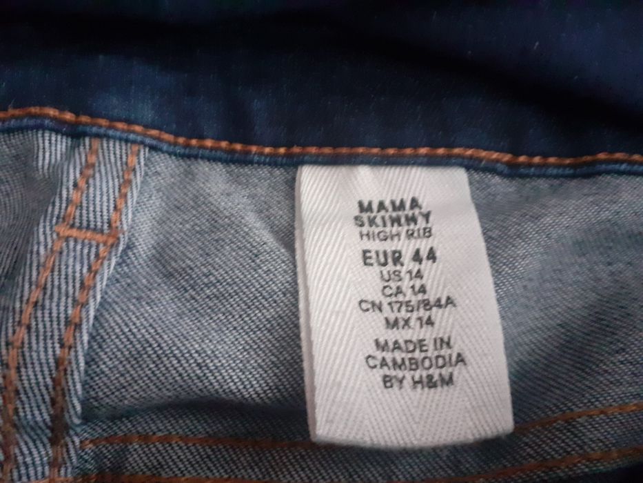 Paka ubrań ciazowych roz XL h&m jeansy bluzka koszula tunika