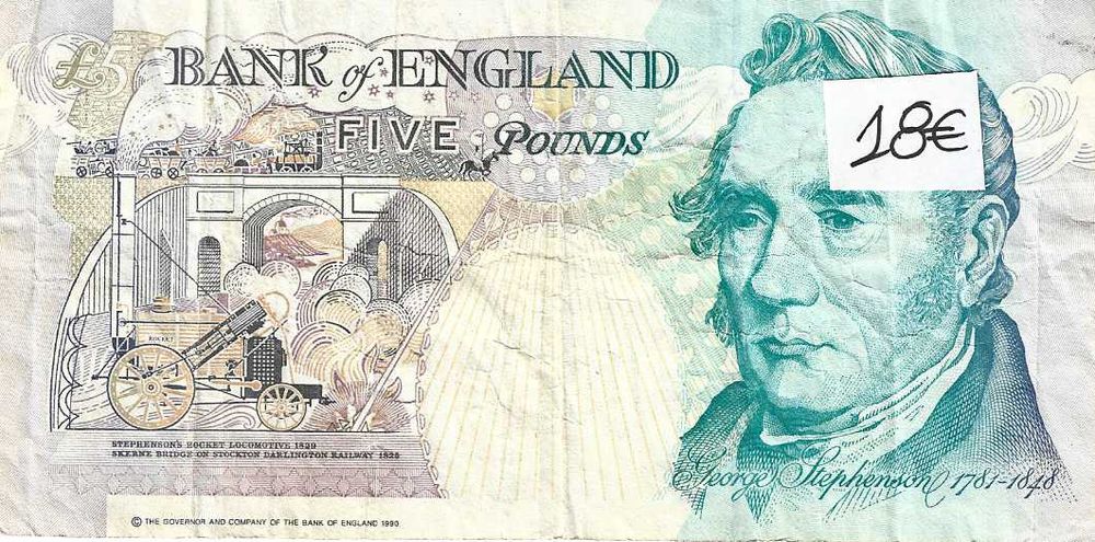 Notas antigas - Inglaterra