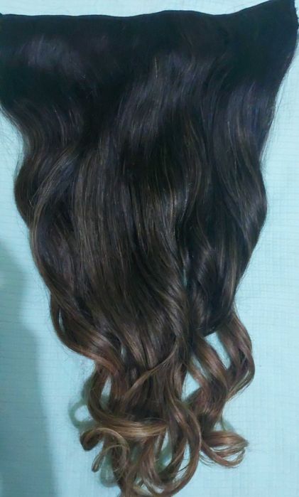 APLIQUE DE TIC-TAC, CABELO HUMANO BRASILEIRO COM OMBRE HAIR