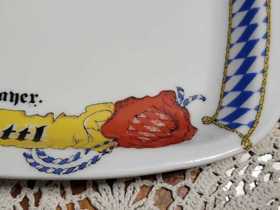 Ciekawy bawarski półmisek z II połowy XX wieku