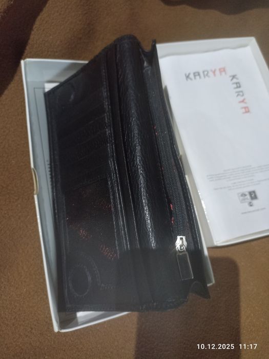 Кошелек мужской из натуральной кожи   "KARYA"