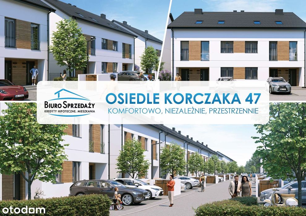 NAROŻNY SEGMENT Z GARAŻEM+ogród 100m2+1MP zewnętrzne