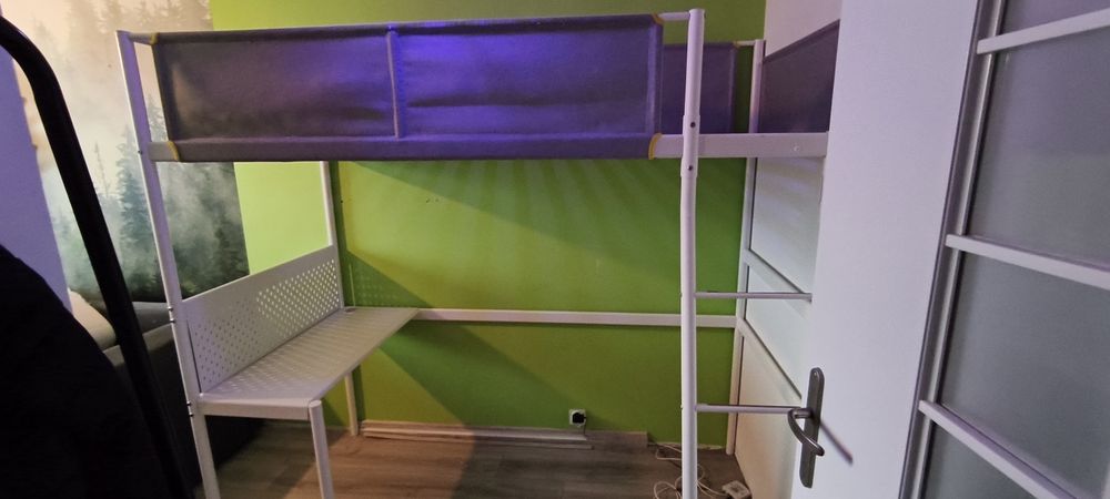 Łóżko piętrowe Ikea Vitval z materacem