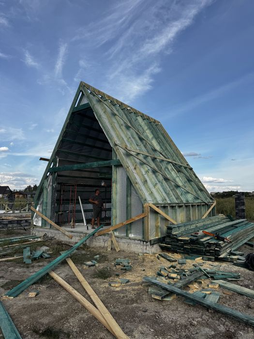 Продам дом A-Frame 77 m2 рядом с рекой.