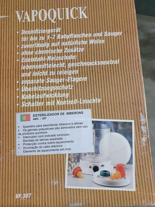 Estrelizador de biberões elétrico