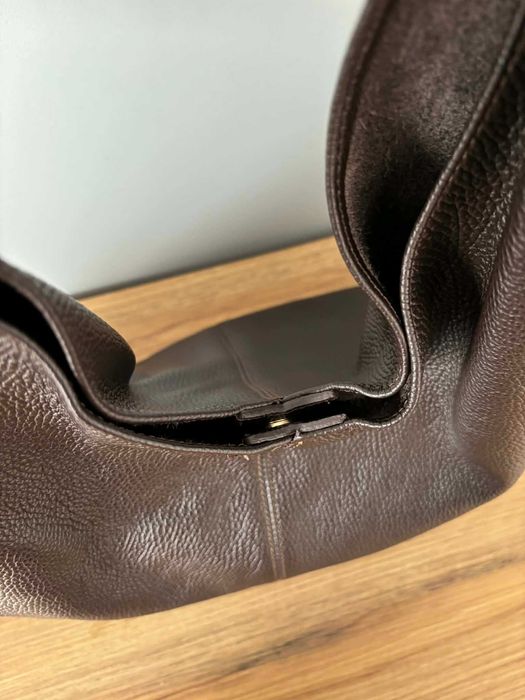 Torebka Shopperka Hobo z Listonoszką Brązowa - Vera Pelle