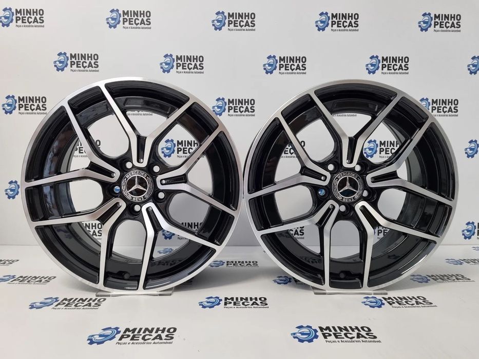 Jantes Mercedes Novo Class C e E AMG em 18 Preto Polido