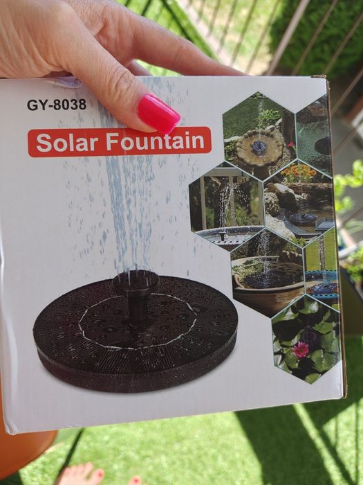 Fotanna solarna LED nowa