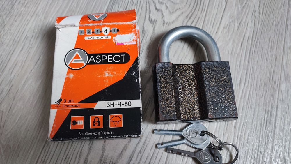 Замок навісний ASPECT 3Н-Ч-80