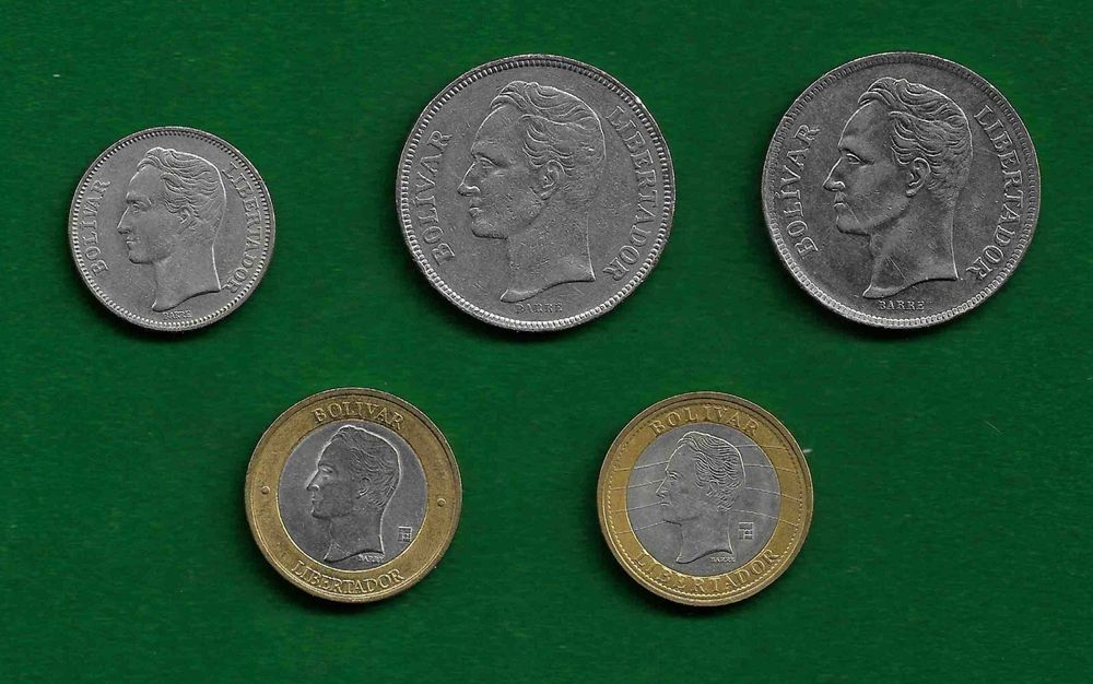 Coleção de (21) moedas - BRASIL e VENEZUELA