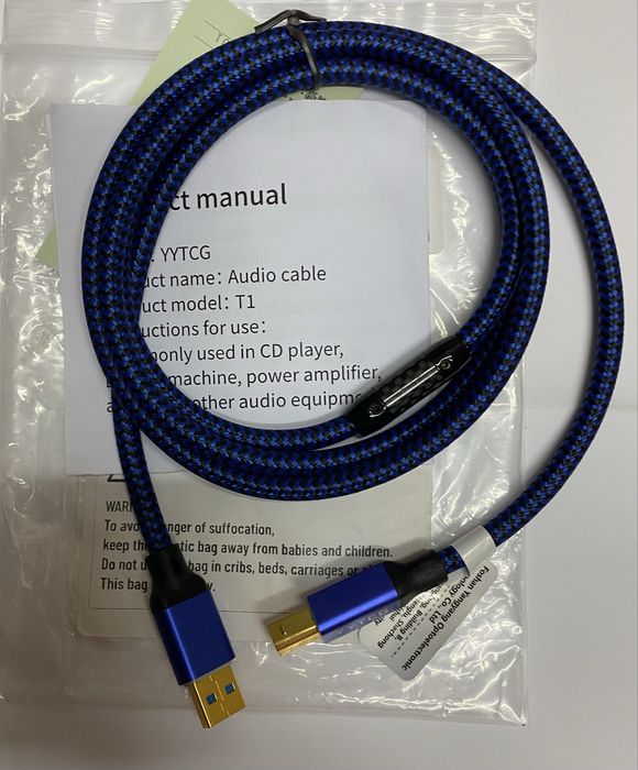 Cabo de Dados USB A para USB B Quadrado