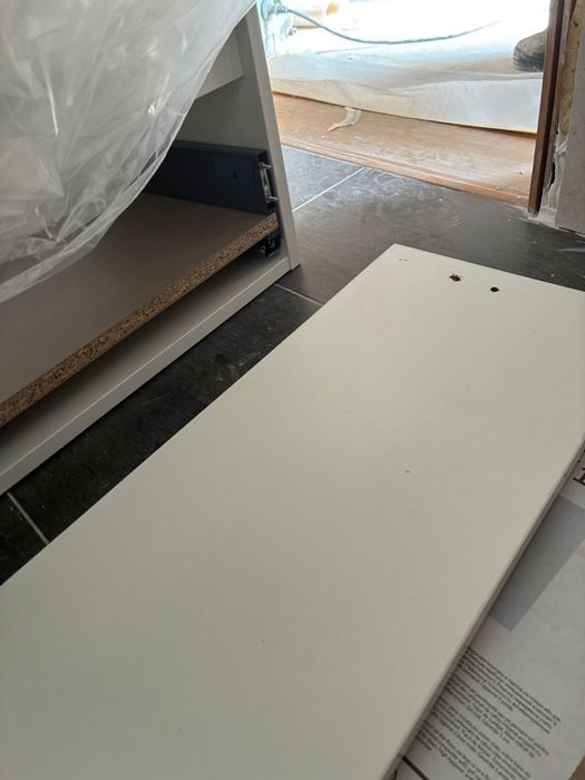 2 moveis de casa de banho suspensos com 2 gavetas