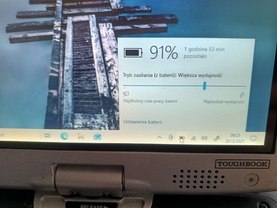 Laptop warsztatowy twardy Panasonic Toughbook i5/8GB/240SSD Windows 10