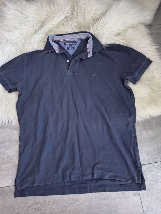 Koszulka granatowa męska polo Tommy Hilfiger