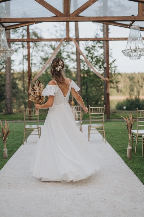 Sukienka/suknia ślubna Boho koronka