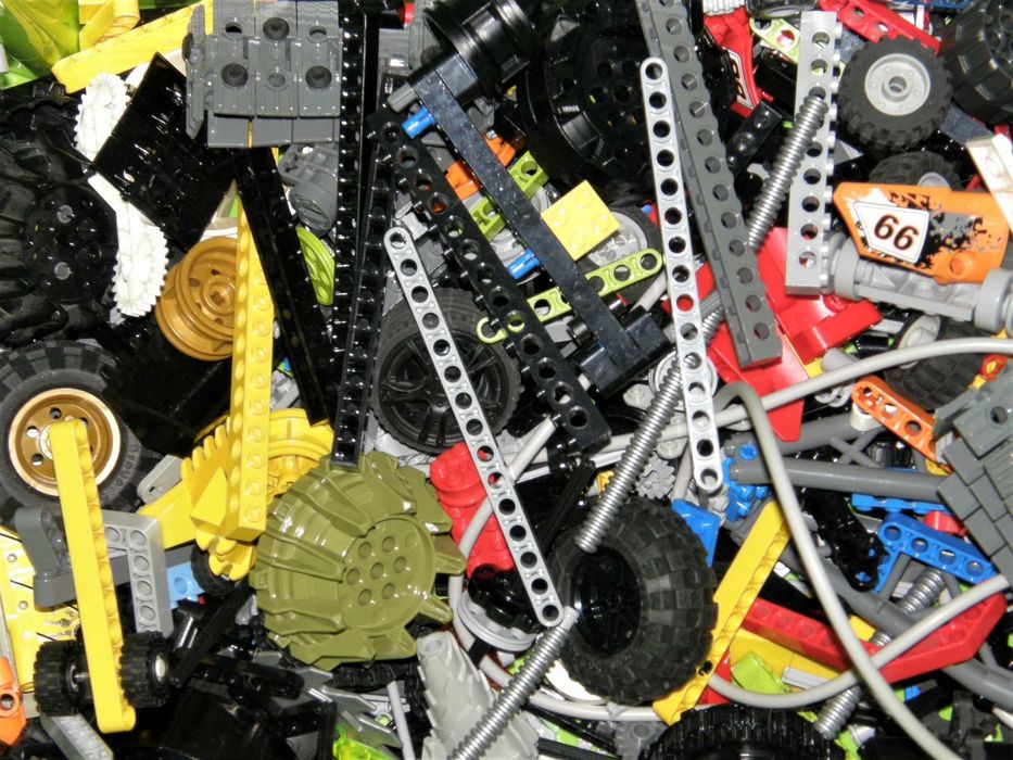 LEGO TECHNIC - MIX Mnóstwo ciekawych elementów 0,5kg 0,5 kg