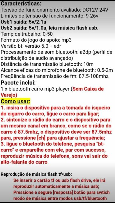 Transmissores de Bluetooth (NOVOS)