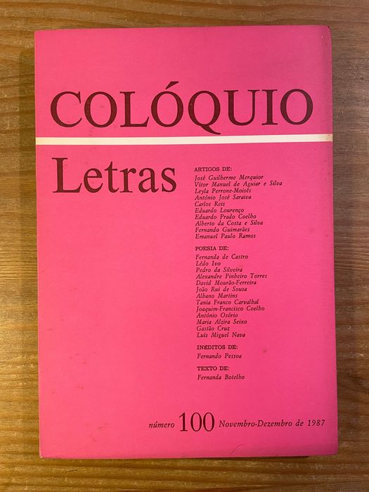 Colóquio - Letras - Número 100 (portes grátis)