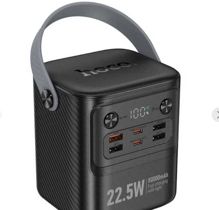 Повербанк Hoco J152, 80000 mAh, 22.5W, PD 20W, black Power bank