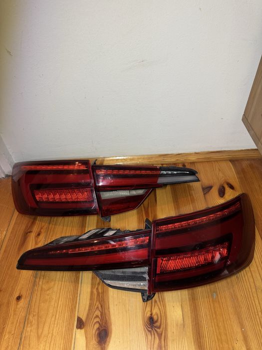 Audi a4 b9 lampy tył pływające led komplet matrix