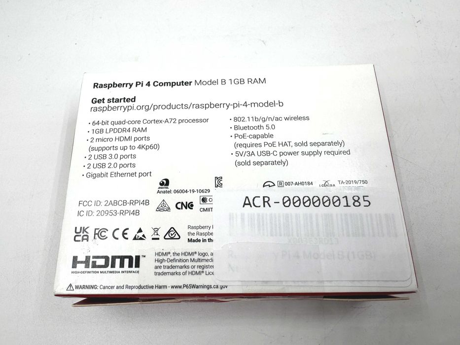 Палата Raspberry Pi 4b 1GB model b