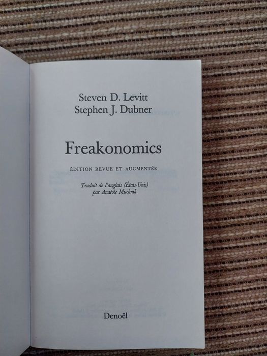 Freakonomics ( francês). Portes incluídos