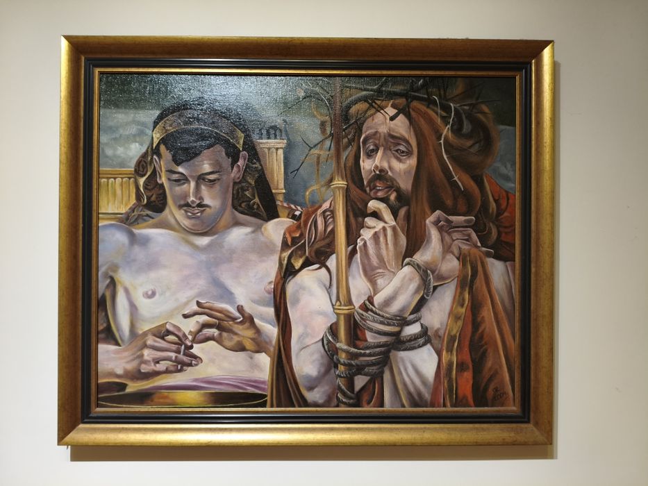 Wyjątkowy Obraz Olejny - Nowoczesna Interpretacja "Ecce Homo"