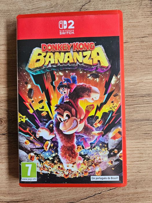 Nintendo Switch 2 Nova + Jogo DonkeyKong Bananza + Bolsa de Transporte