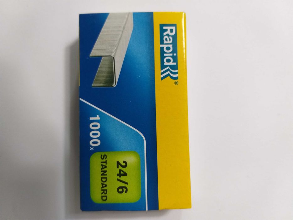 Caixa de Agrafos 24/6 Standard Nova com 1000 unidades