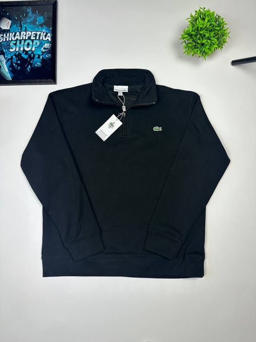 Полузамок Lacoste | 1/3 zip Lacoste | Світшот Лакост | Old Money