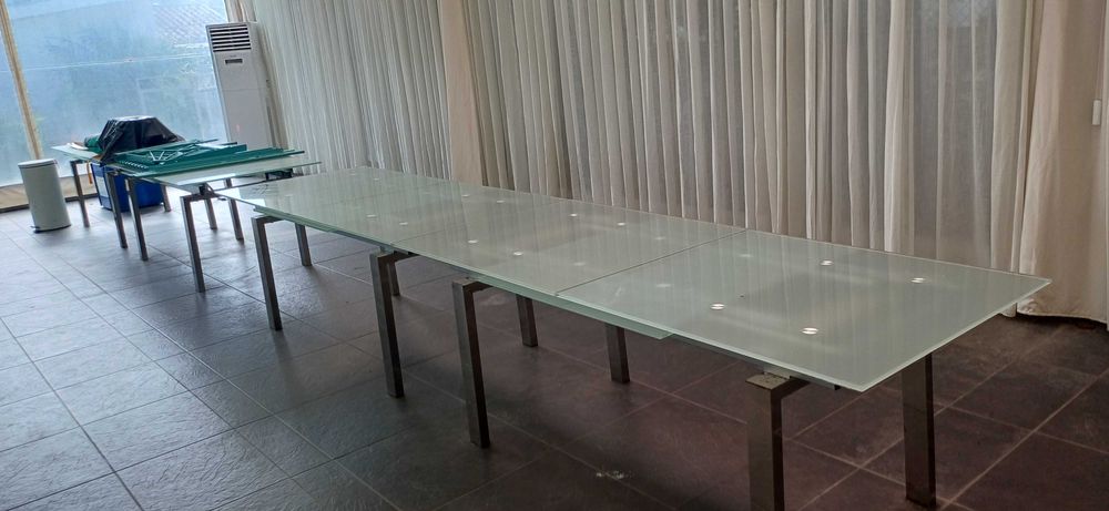 Mesas em Vidro Extensível
