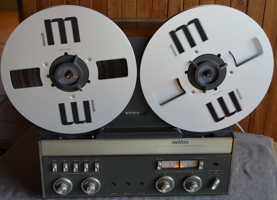 Revox A 77 Studer Magnetofon szpulowy 4-ścieżkowy  + osłona + NAB`y